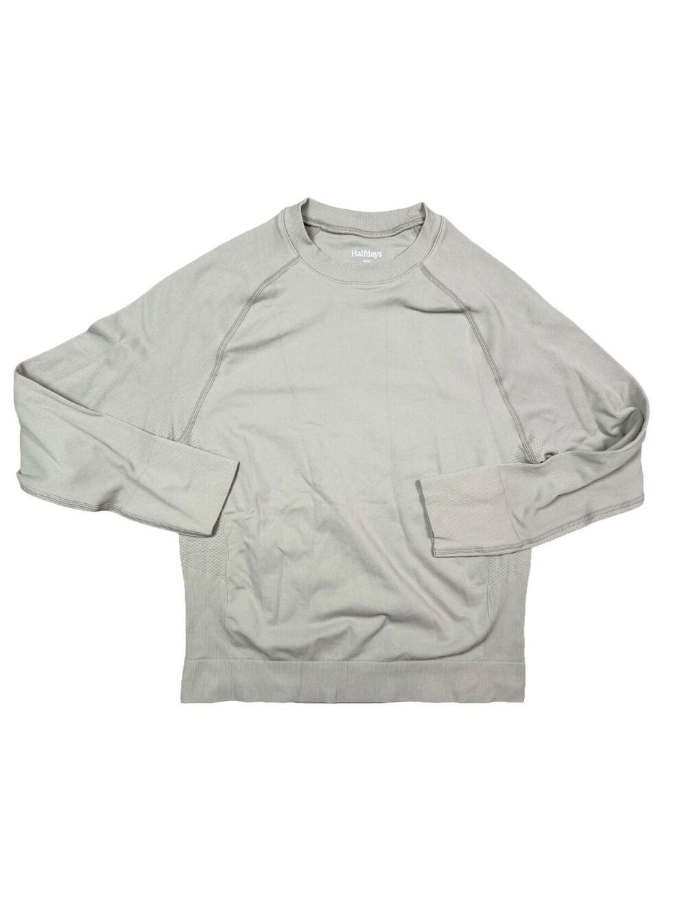 Halfdays Sophia Winter Top Womens 1X Sage Green Seamless Ski Base Layer Shirt